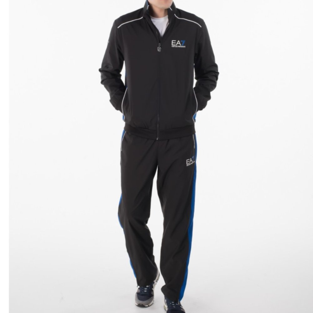 Armani EA7 Visibility Tricot Logo Tracksuit